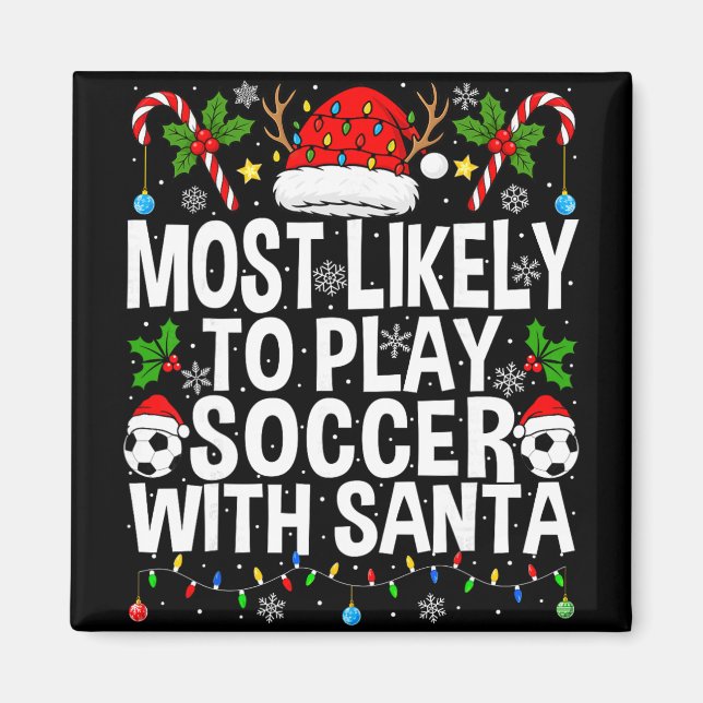 Imã Mais Propenso a Jogar Futebol com Papai Noel Engra (Frente)