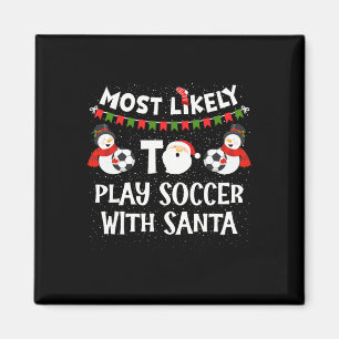 Imã Mais Propenso a Jogar Futebol com Papai Noel Famíl