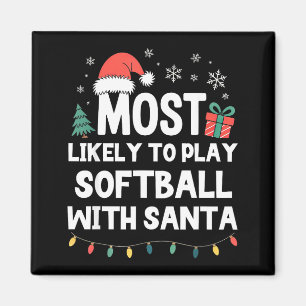 Imã Mais Propenso a Jogar Softbol Com o Natal do Papai