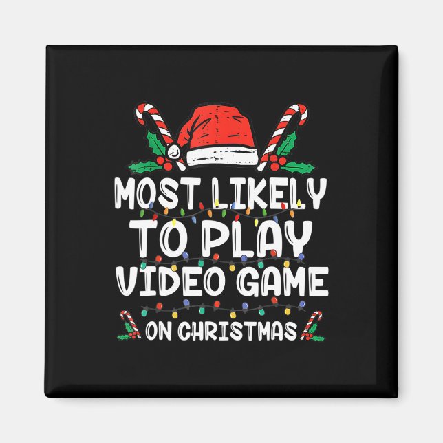 Imã Mais Propenso a Jogar Video Game no Papai Noel do  (Frente)