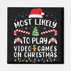 Imã Mais Propenso a Jogar Video Games no Natal da Famí