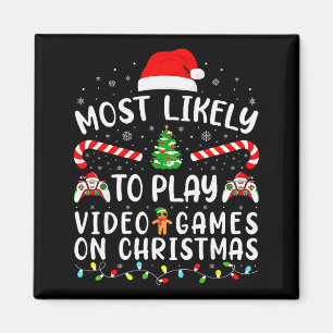 Imã Mais Propenso a Jogar Video Games no Natal Família