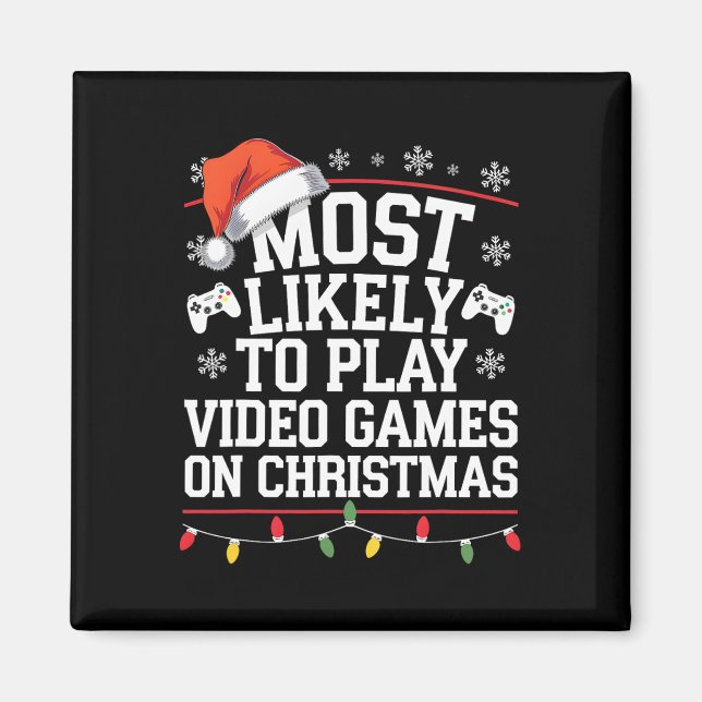 Imã Mais Propenso a Jogar Video Games no Vídeo de Nata (Frente)