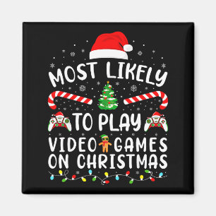 Imã Mais Propenso a Jogar Videojogos no Natal Família