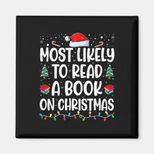 Imã Mais Propenso a Ler um Livro no Natal Combinando F
