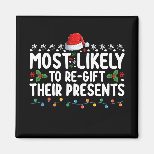 Imã Mais Propenso a Re-dar Presentes de Natal (Frente)