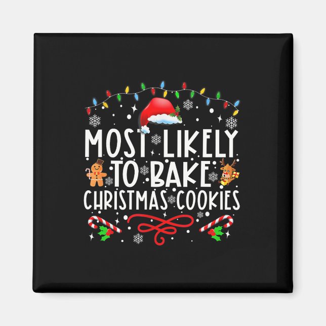 Imã Mais Provável A Assar De Biscoitos De Natal (Frente)