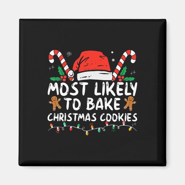 Imã Mais Provável A Assar De Biscoitos De Natal (Frente)