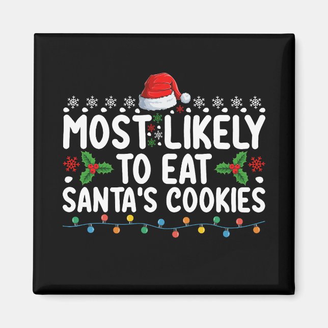 Imã Mais Provável a Comer os Biscoitos de Natal do Pap (Frente)