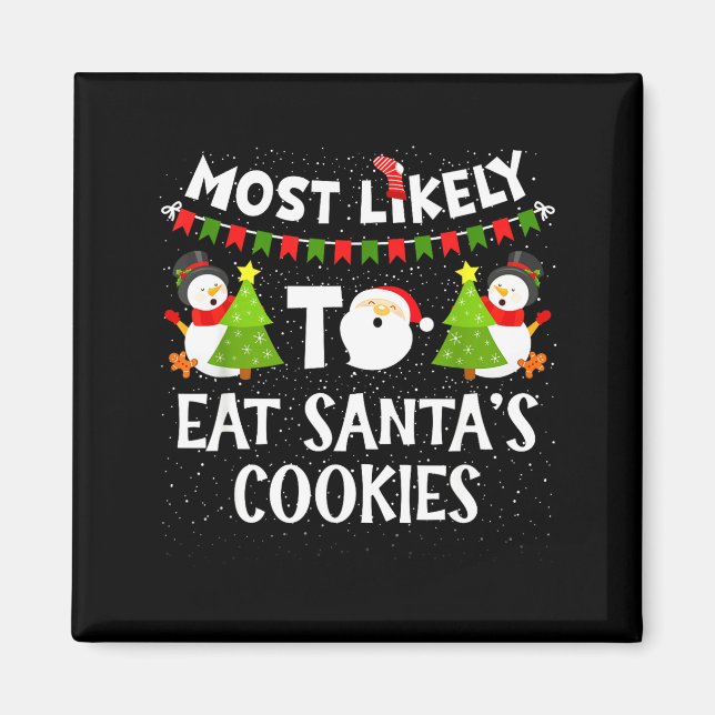 Imã Mais Provável De Comer Os Biscoitos Do Papai Noel  (Frente)