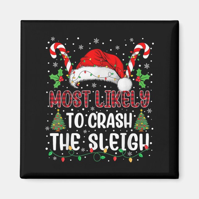 Imã Mais Provável de Crahe Sleigh Concurso de Natal em (Frente)
