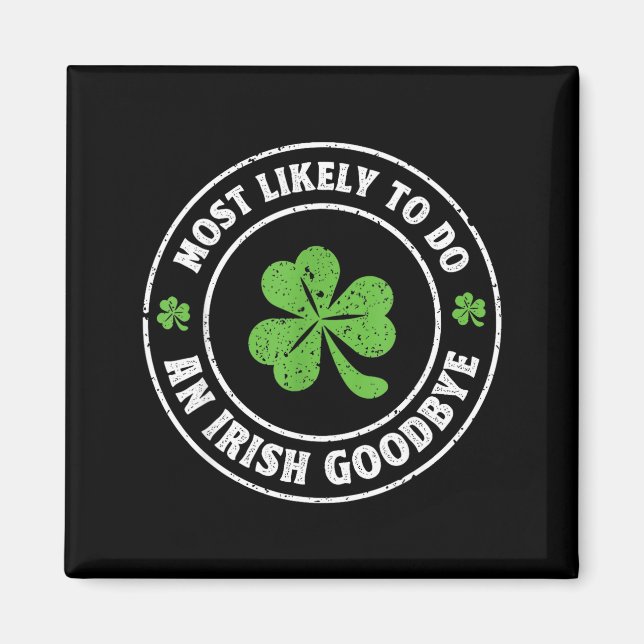 Imã Mais provável de fazer um adeus irlandês divertido (Frente)