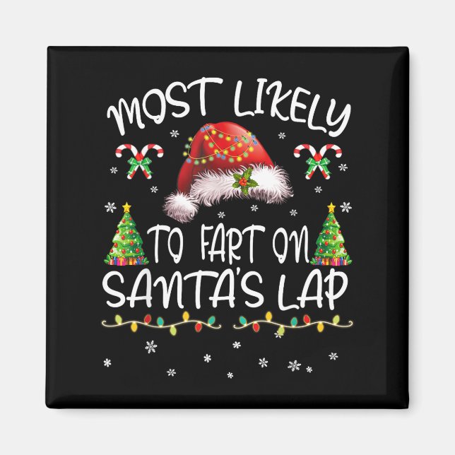 Imã Mais Provável de Peidar no Colo de Papai Noel Nata (Frente)