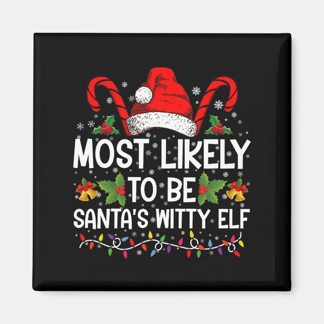 Imã Mais Provável de Ser o Natal do Elfo Engraçado do  (Frente)