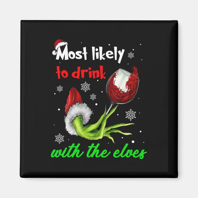 Imã Mais Provável Para Beber Com O Vestido De Natal Do (Frente)