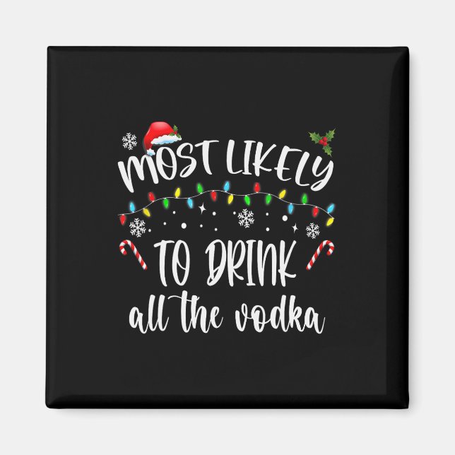 Imã Mais Provável Para Beber Toda A Bebida De Natal De (Frente)