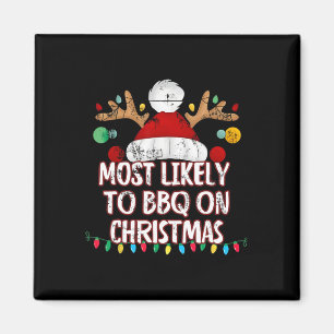 Imã Mais Provável Para Churrasco No Natal Engraçado Co
