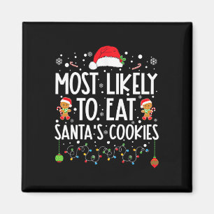 Imã Mais Provável Para Comer Cookies De Papai noel