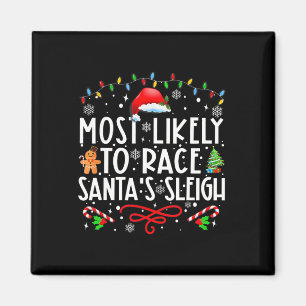 Imã Mais Provável Para Correr O Natal Da Família Sleig