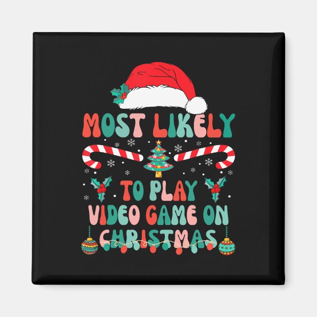 Imã Mais Provável Para Jogar Xmas De Vídeo Corresponde (Frente)