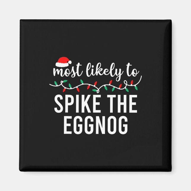 Imã Mais Provável Para O Pijama Familiar Fora De Natal (Frente)