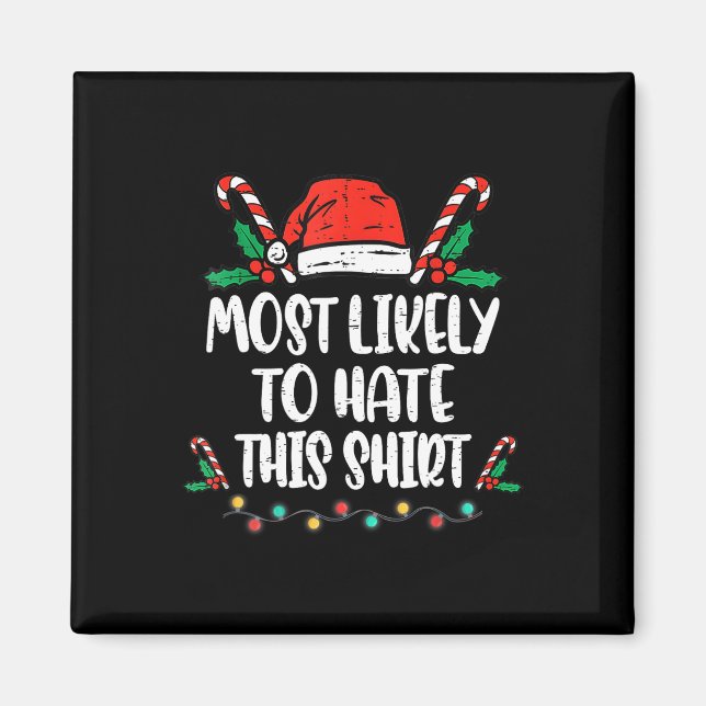 Imã Mais Provável Que Odeie Esta Camisa De Natal Da Fa (Frente)
