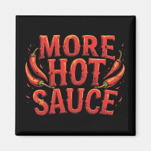 Imã Mais sabor picante com molho picante sobre Comida 