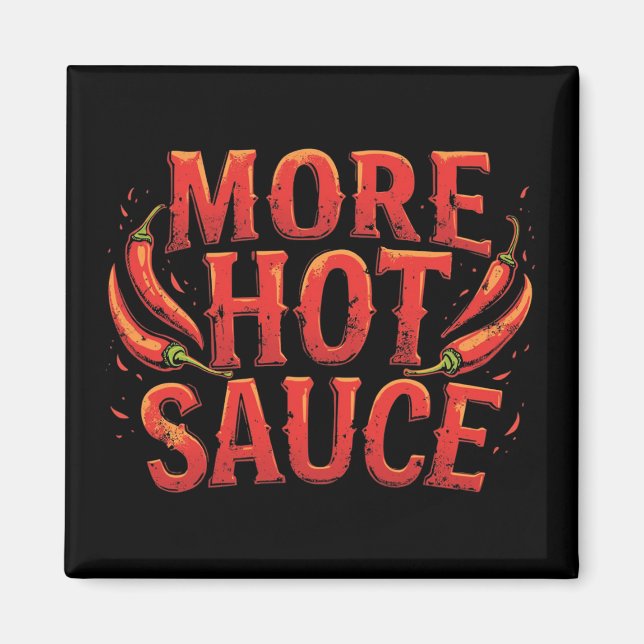 Imã Mais sabor picante com molho picante sobre Comida  (Frente)