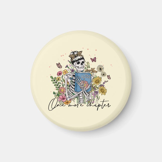 Imã Mais um Capítulo Esqueleto Floral (Frente)