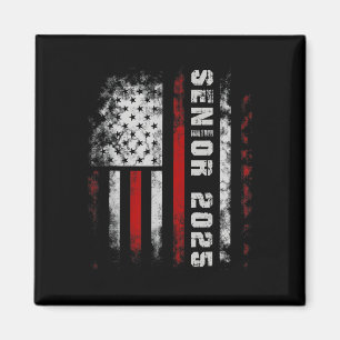 Imã Mais velho 2025 American Flag Shirt Usa Graduation