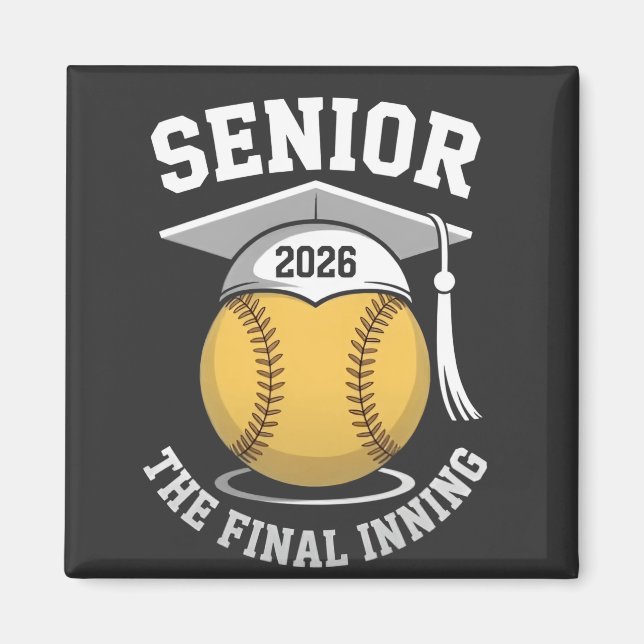Imã Mais velho A Graduação Final De Softball Em 2026 (Frente)