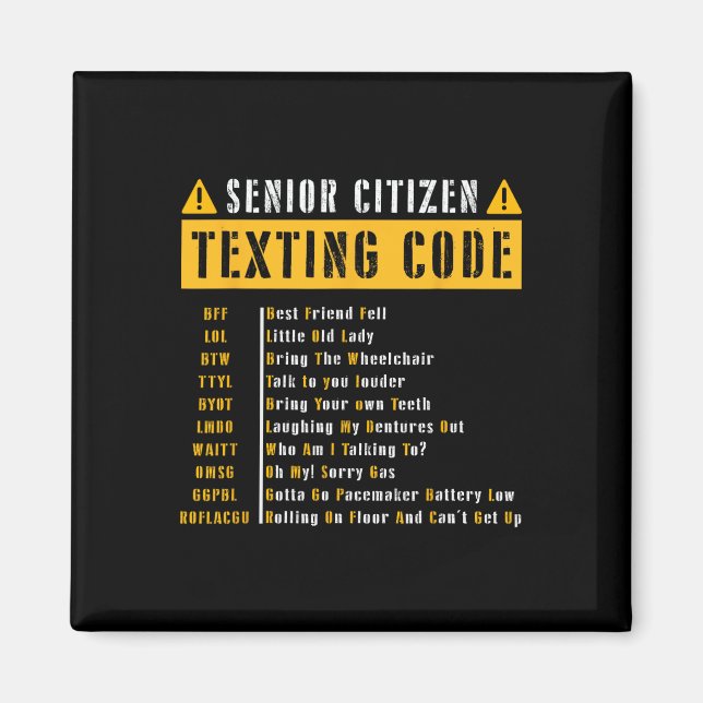 Imã Mais velho Cidadão Vintage Gift para Gra (Frente)