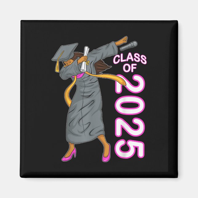 Imã Mais velho De Dabbing Cl Do Graduation Gift Black  (Frente)