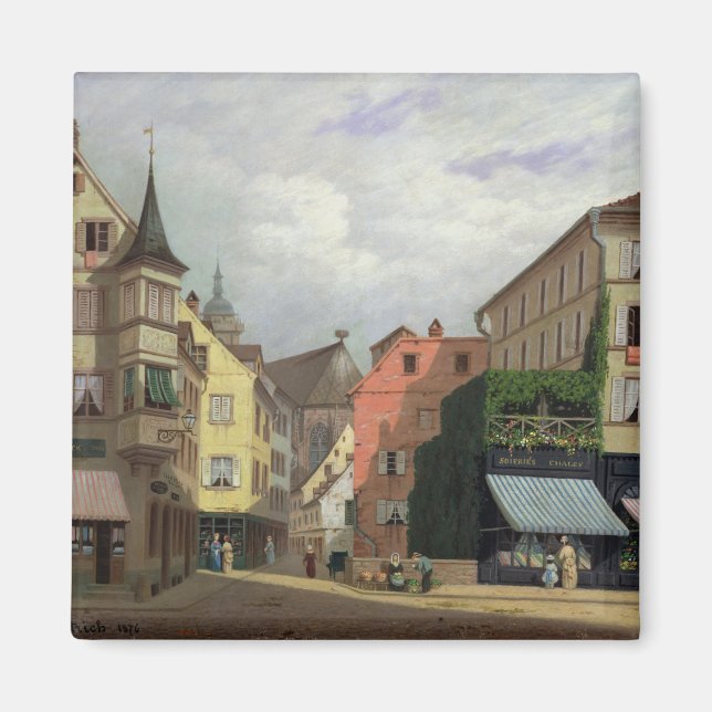Imã Maison Mathieu, Grand-Rue, Colmar, 1876 (Frente)