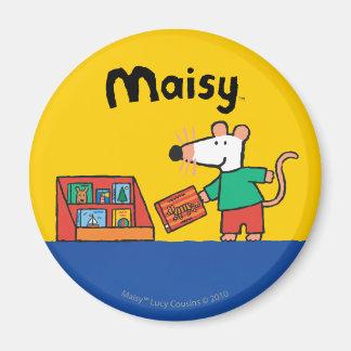 Imã Maisy com Livros de Biblioteca
