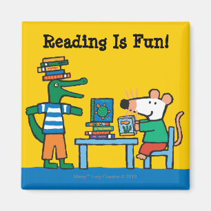 Imã Maisy e os amigos apreciam a biblioteca