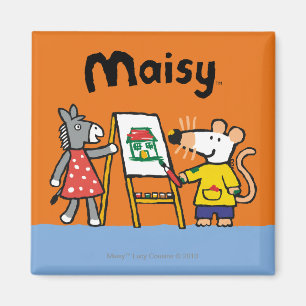 Imã Maisy e pintura Dotty no pré-escolar