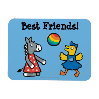 Ímã Maisy na pré-escola com amigos no pátio