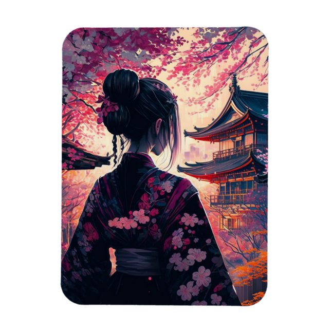 Ímã Maja Kirschblüten - Flexibler Fotomagnet (Vertical)