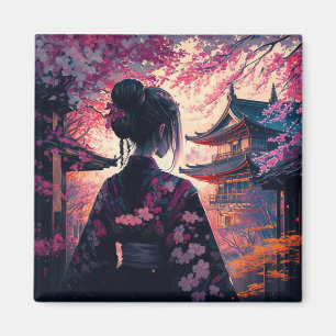 Imã Maja Kirschblüten - Magnet