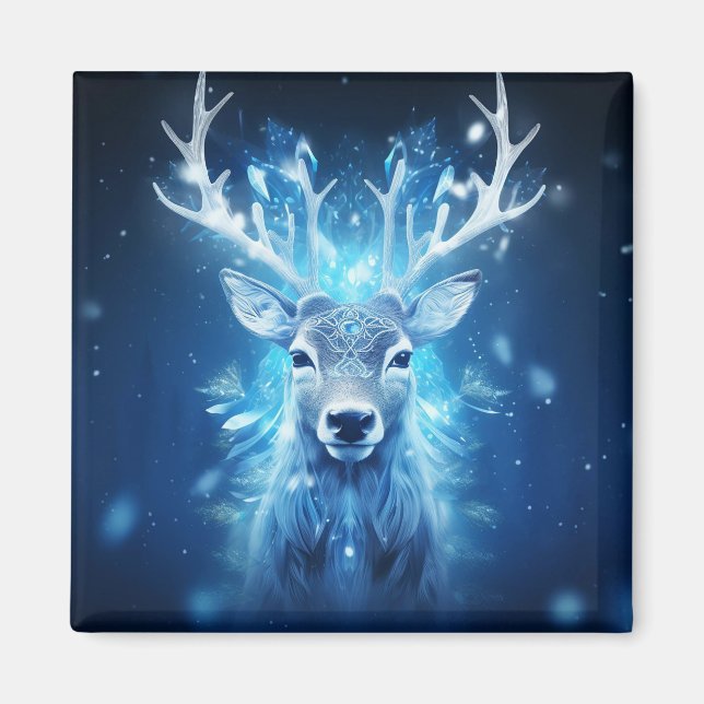 Imã Majestade do inverno - Deer (Frente)