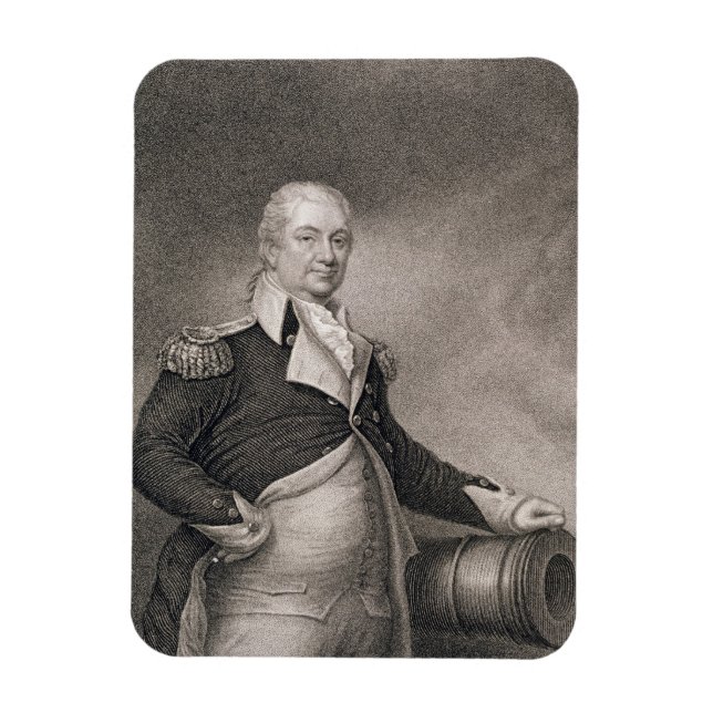 Ímã Major-General Henry Knox (1750-1806) gravado por J (Vertical)