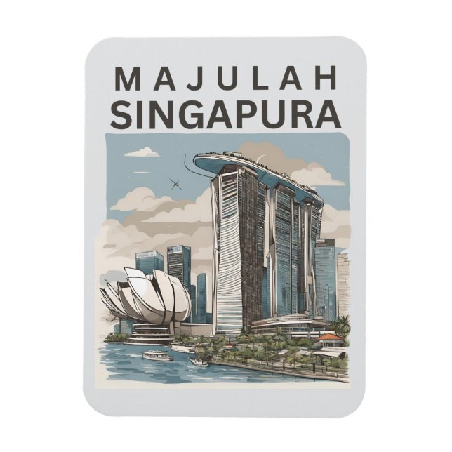 Ímã Majulah Singapura (Vertical)