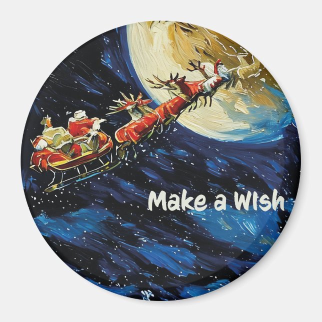 Imã Make a Wish magnet, Christmas small gift (Frente)