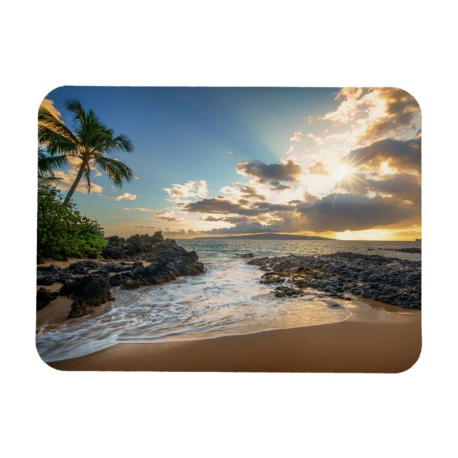 Ímã Makena Beach Cove Sunset (Horizontal)