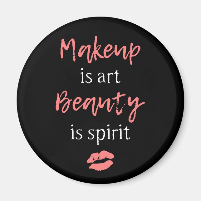 Imã Makeup é arte A beleza é espírito (Frente)