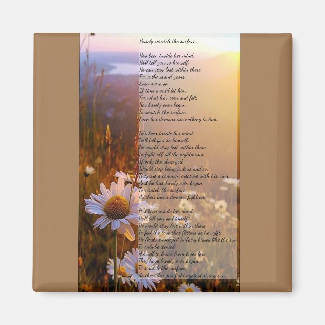 Imã Mal arranhe o poema da superfície (Frente)