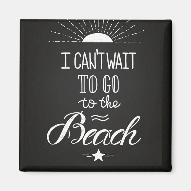 Imã Mal Posso Esperar Para Ir À Praia (Frente)