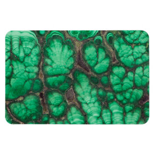 Ímã Malachita com Padrão Verde