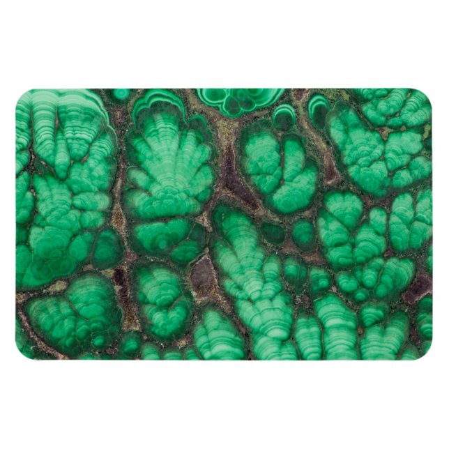 Ímã Malachita com Padrão Verde (Horizontal)